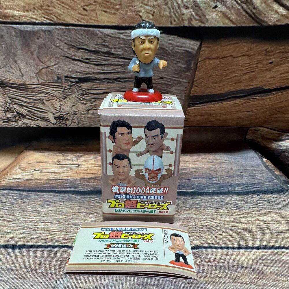 Riki Choshu CharaPro Pro Kaku Heroes Vol 5 Mini Big Head Figure NJPW Wrestling